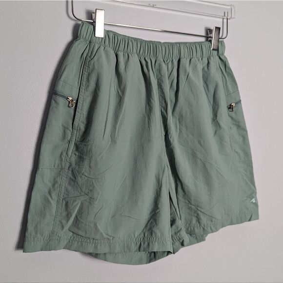 EMS Nylon Tech Shorts Light Green Women's Small - Picture 2 of 9
